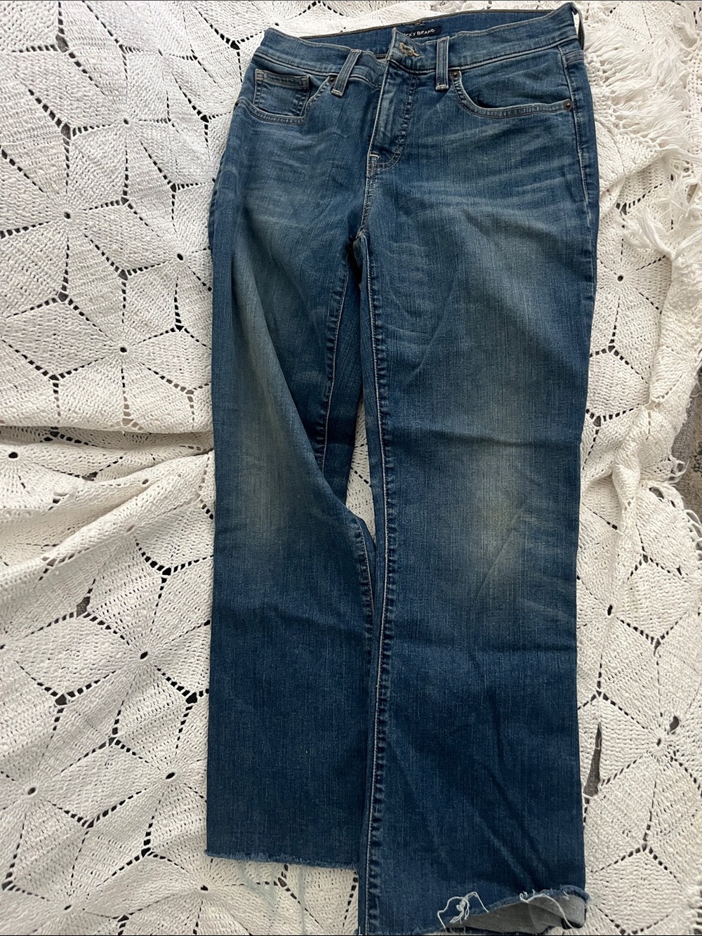 Lucky Brand Women's Dark Blue Straight Leg Jeans
